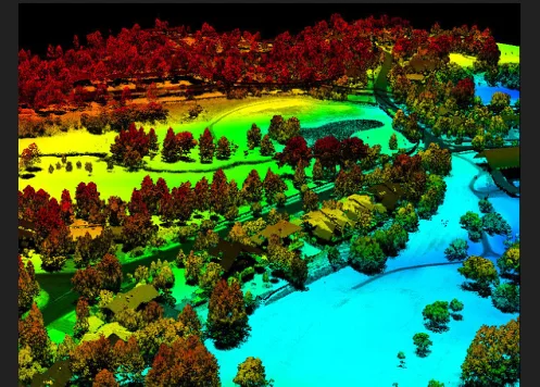 LiDAR terrain scan